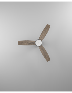 Ventilador de techo con luz Negro - BARACARÈS 2
