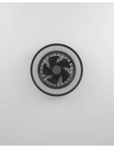 CeilingFan with light Black - SINT ANDRÉ 2