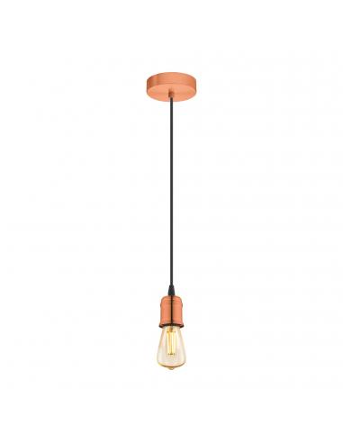 EGLO 32539 - YORTH Copper pendant lamp in brushed copper steel