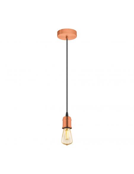 EGLO 32539 - YORTH Copper pendant lamp in brushed copper steel
