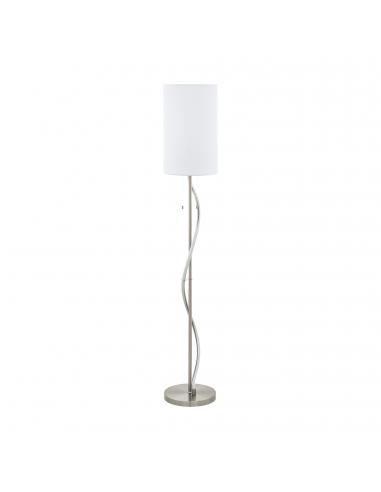 EGLO 98309 - ESPARTAL Lámpara de Salón en Acero, aluminio níquel-mate, aluminio y Textil