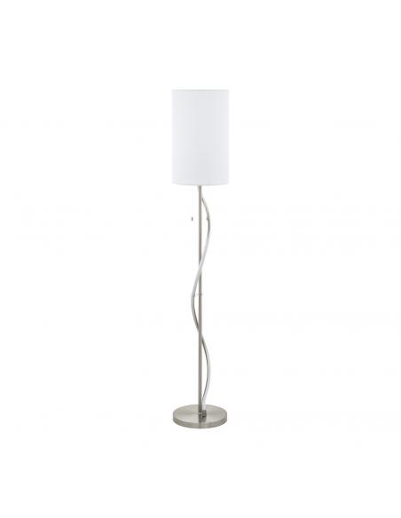 EGLO 98309 - ESPARTAL Living Room Lamp in Steel, nickel-matte aluminum, aluminum and Textile