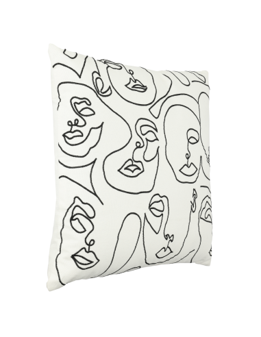 CHEVERY Cushion White black