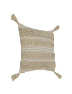 CHEVERY Cojín Crema Blanco