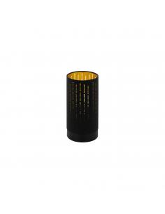 EGLO 98314 - VARILLAS Lámpara de Tela en Acero negro y Textil con recortes