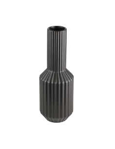 HIRADO Black ceramic vase