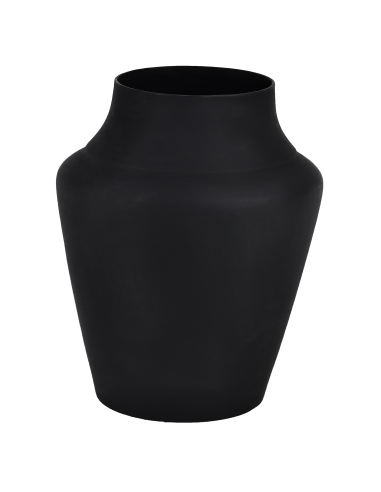 MIOUSKI Black Metal Vase