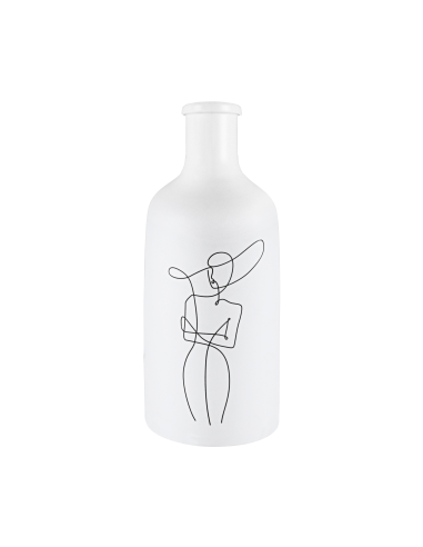 KITAKATA Jarrón de cerámica Blanco Negro