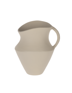CANTILAN Cream-white metal vase