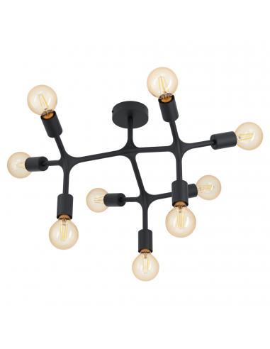 EGLO 98318 - BOCADELLA 1 Living Room Lamp in Black Steel