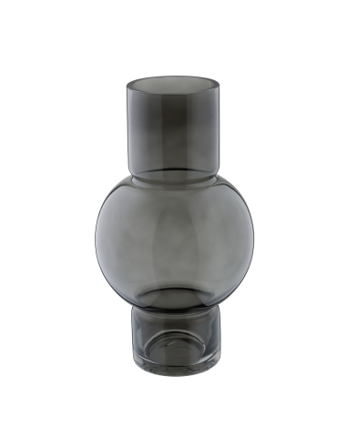 AMPITABE Jarrón de cristal Gris