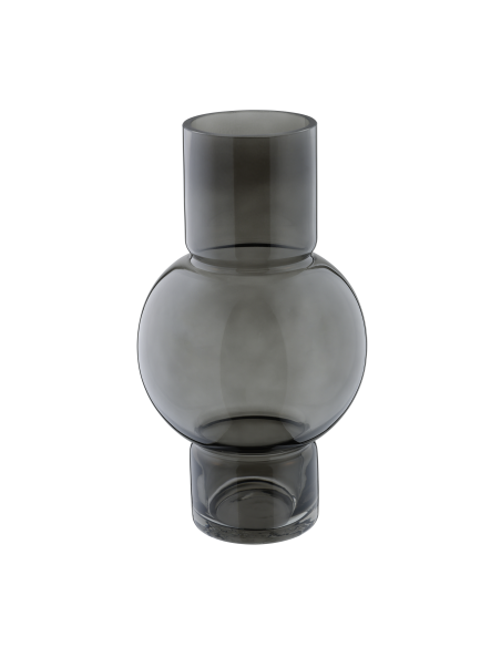 AMPITABE Gray Glass Vase