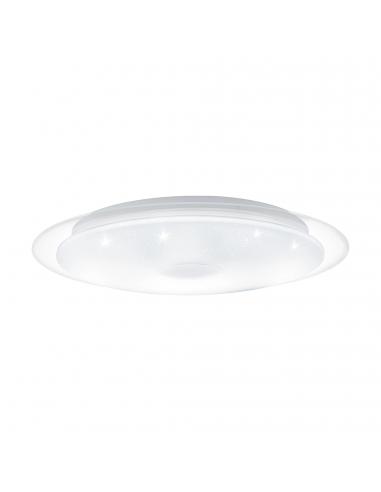 EGLO 98323 - LANCIANO 1 LED ceiling light in white, transparent and Acrylic steel with glass effect