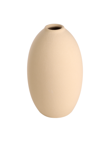 ANJABE Jarrón de cerámica Beige