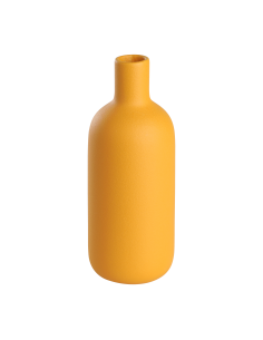 ANJABE Jarrón de cerámica Amarillo
