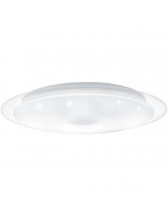 EGLO 98324 - LANCIANO 1 LED ceiling light in white, transparent and Acrylic steel with glass effect