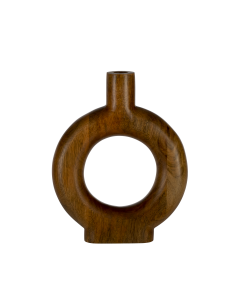 MELOBODY Jarrón de madera Naturaleza