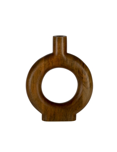 MELOBODY Jarrón de madera Naturaleza