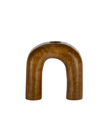 MELOBODY Jarrón de madera Naturaleza