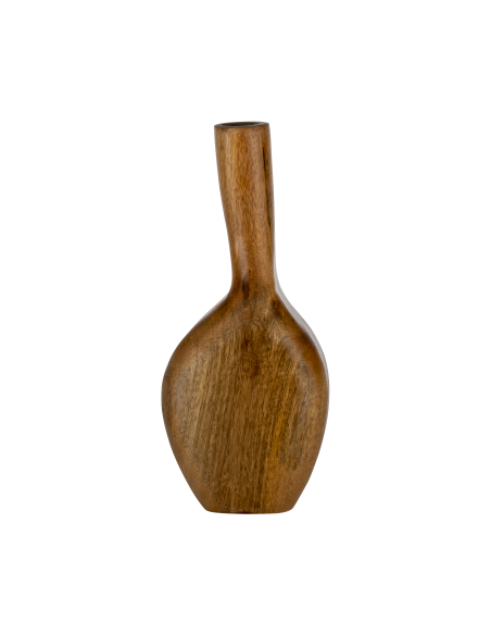 MELOBODY Jarrón de madera Naturaleza