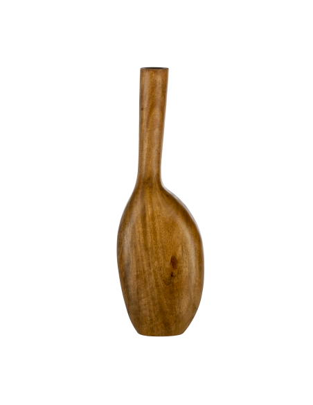 MELOBODY Jarrón de madera Naturaleza