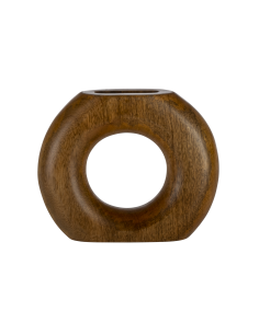 MELOBODY Jarrón de madera Naturaleza