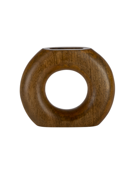MELOBODY Jarrón de madera Naturaleza