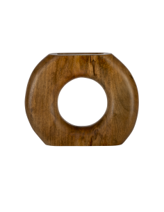 MELOBODY Jarrón de madera Naturaleza