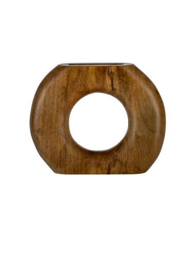 MELOBODY Jarrón de madera Naturaleza