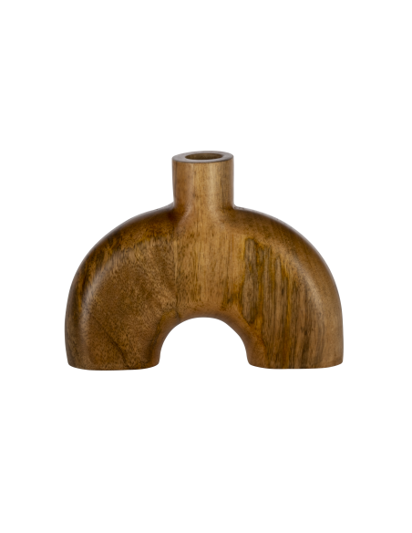 MELOBODY Jarrón de madera Naturaleza