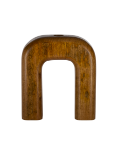 MELOBODY Jarrón de madera Naturaleza