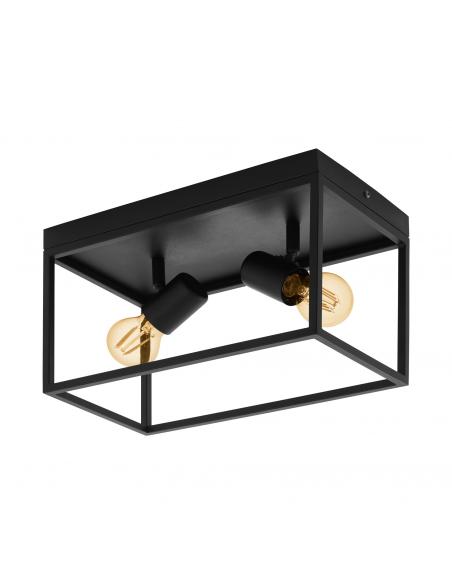 EGLO 98332 - SILENTINA Living Room Lamp in Black Steel