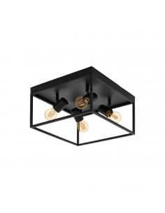 EGLO 98334 - SILENTINA Living Room Lamp in Black Steel