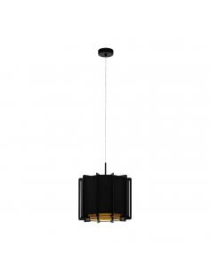 EGLO 98341 - PINETA Hanging Lamp made of Wood in Black Steel and Wood, sheet