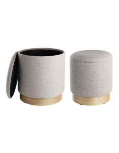 MASHIKE Taburete Set 2 Café