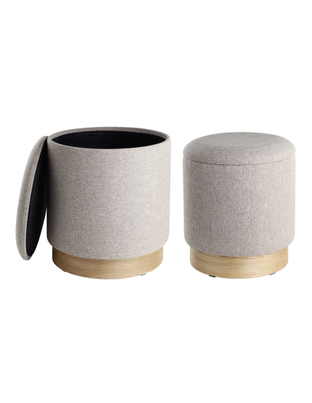 MASHIKE Taburete Set 2 Café