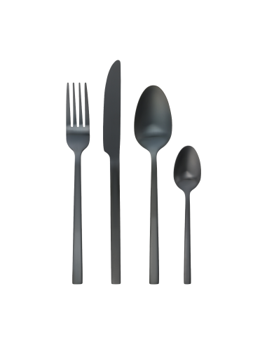 BELOHA Juego de Cubiertos Negro