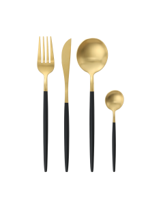 KIZUKA Black Gold Cutlery Set