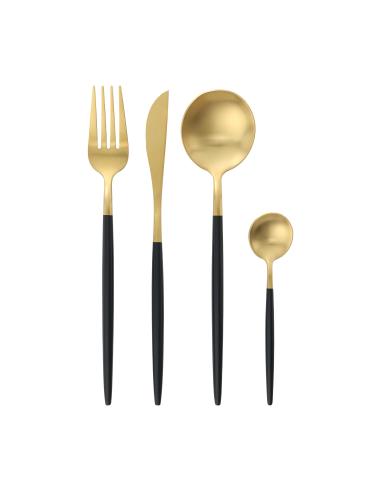 KIZUKA Black Gold Cutlery Set