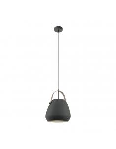 EGLO 98349 - BEDNALL Living Room Lamp in Dark Ochre Steel, Pearl Gray