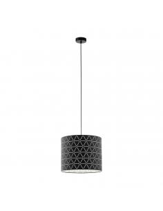 EGLO 98351 - RAMON Living Room Lamp in Black Steel and Sheet