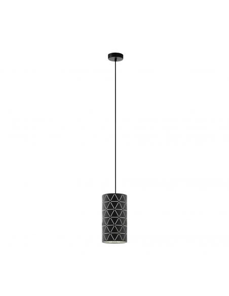 EGLO 98352 - RAMON Living Room Lamp in Black Steel and Sheet
