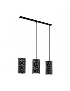 EGLO 98353 - RAMON Living Room Lamp in Black Steel and Sheet