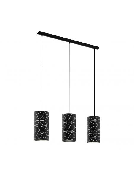 EGLO 98353 - RAMON Living Room Lamp in Black Steel and Sheet