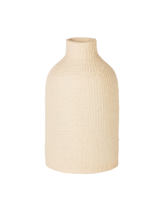 SIBAGAT Cream-white metal vase
