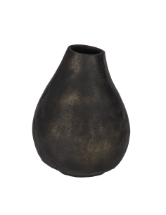 TALACOGON Jarrón de metal Negro cobre