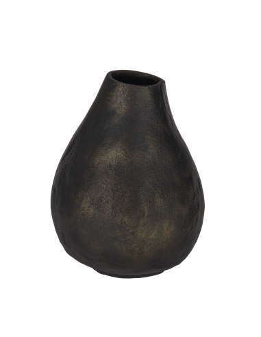 TALACOGON Jarrón de metal Negro cobre