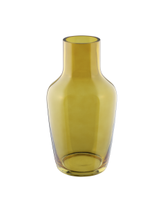 SIRANANA Jarrón de cristal Amarillo