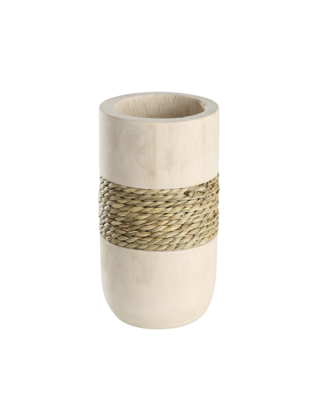 TEBANGAN Jarrón de madera