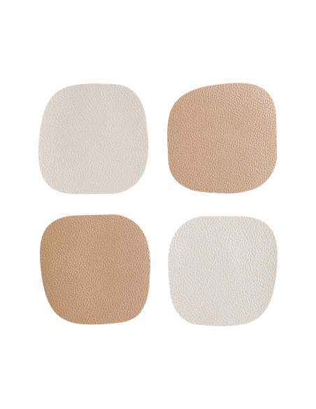 VINANIVAO Set 4 Posavasos Crema Oro